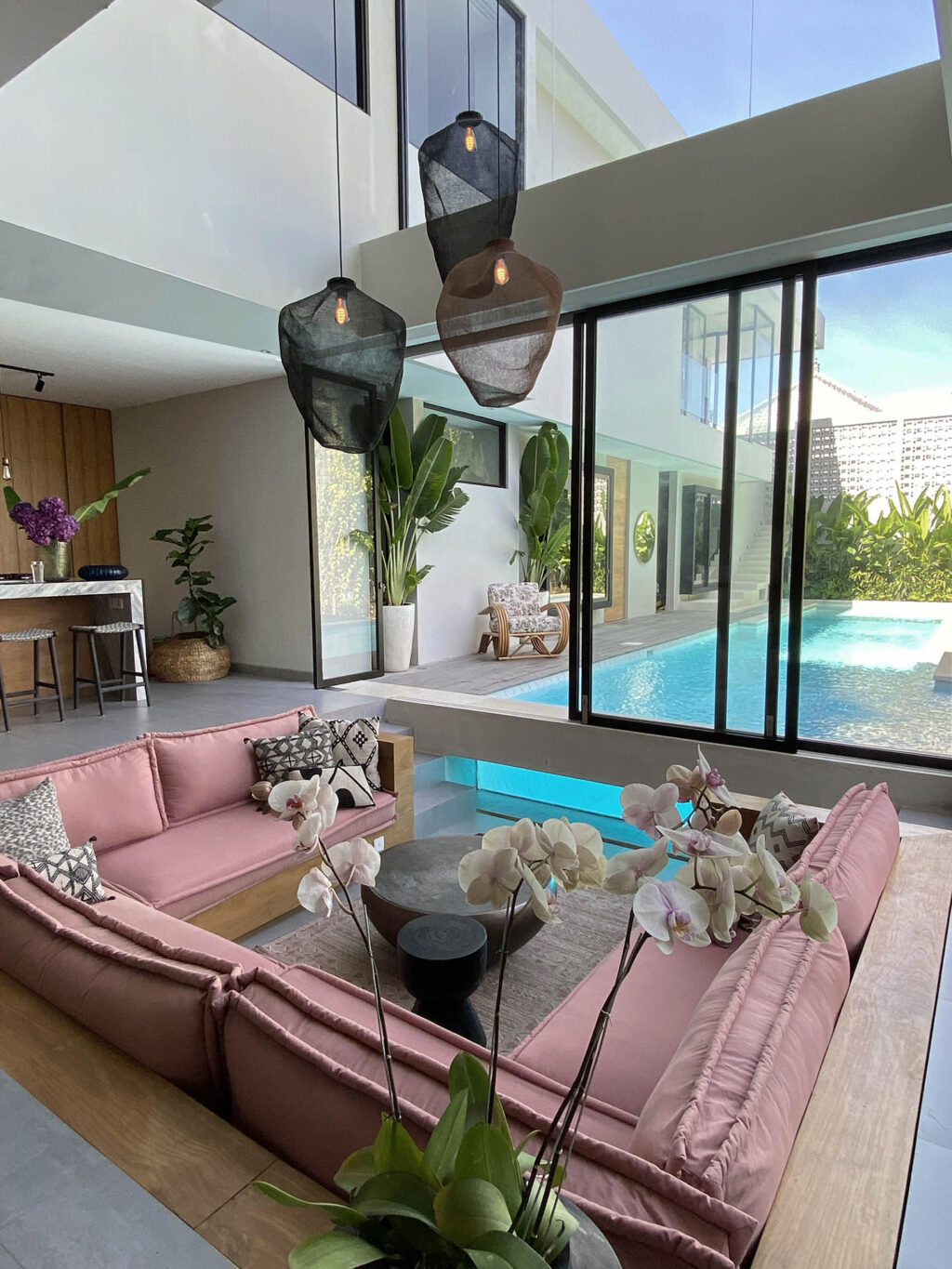 SOUQ Design Project Pererenan Villa Living to Outside
